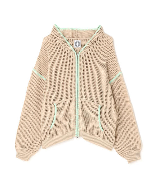 BEAVER（ビーバー）の「B omnivore/ビーオムニボー　HAND - STITCH MESH HOODIE（パーカー・メンズ・ブラック/ベージュ・L/M）」の13枚目の写真