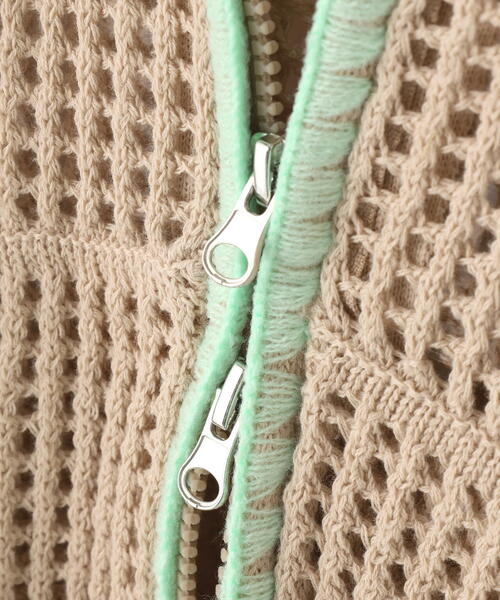 BEAVER（ビーバー）の「B omnivore/ビーオムニボー　HAND - STITCH MESH HOODIE（パーカー・メンズ・ブラック/ベージュ・L/M）」の16枚目の写真