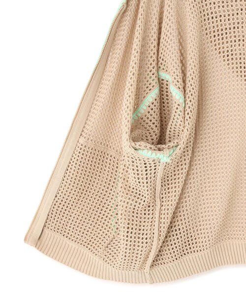 BEAVER（ビーバー）の「B omnivore/ビーオムニボー　HAND - STITCH MESH HOODIE（パーカー・メンズ・ブラック/ベージュ・L/M）」の15枚目の写真