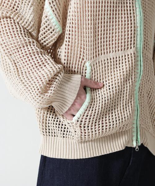 BEAVER(ビーバー)の「B omnivore/ビーオムニボー HAND - STITCH MESH HOODIE(パーカー・メンズ・ブラック/ベージュ・L/M)」の20枚目の写真