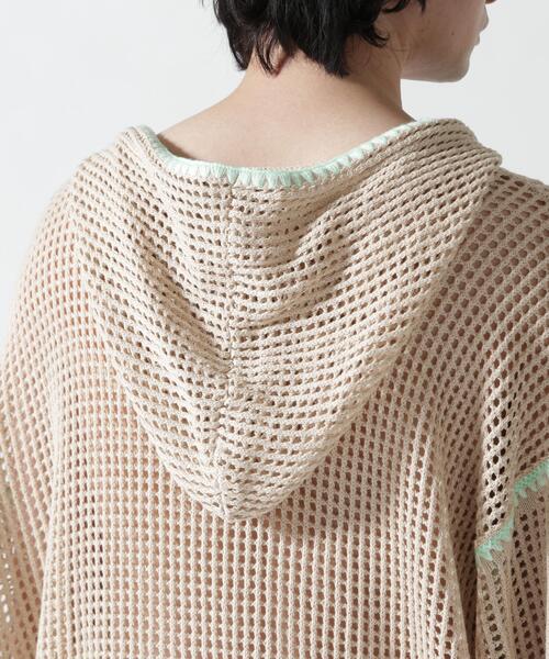BEAVER(ビーバー)の「B omnivore/ビーオムニボー HAND - STITCH MESH HOODIE(パーカー・メンズ・ブラック/ベージュ・L/M)」の19枚目の写真