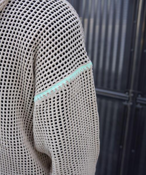 BEAVER(ビーバー)の「B omnivore/ビーオムニボー HAND - STITCH MESH HOODIE(パーカー・メンズ・ブラック/ベージュ・L/M)」の13枚目の写真