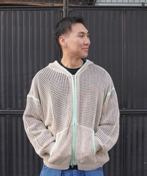 BEAVER | B omnivore/ビーオムニボー　HAND - STITCH MESH HOODIE(パーカー)
