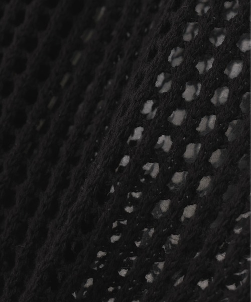 BEAVER（ビーバー）の「B omnivore/ビーオムニボー　HAND - STITCH MESH HOODIE（パーカー・メンズ・ブラック/ベージュ・L/M）」の3枚目の写真