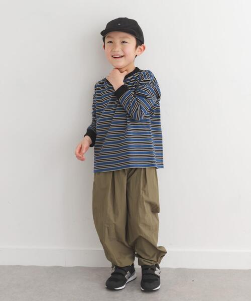 URBAN RESEARCH DOORS（アーバンリサーチドアーズ）の「『150サイズあり』マルチボーダープルオーバー(KIDS)（Tシャツ/カットソー・キッズ・グレー系その他/ネイビー・105/135/120/150）」の17枚目の写真