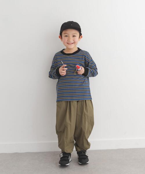 URBAN RESEARCH DOORS（アーバンリサーチドアーズ）の「『150サイズあり』マルチボーダープルオーバー(KIDS)（Tシャツ/カットソー・キッズ・グレー系その他/ネイビー・105/135/120/150）」の19枚目の写真