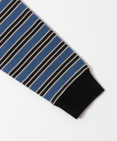 URBAN RESEARCH DOORS（アーバンリサーチドアーズ）の「『150サイズあり』マルチボーダープルオーバー(KIDS)（Tシャツ/カットソー・キッズ・グレー系その他/ネイビー・105/135/120/150）」の3枚目の写真