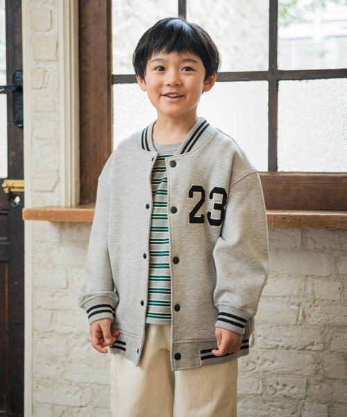 URBAN RESEARCH DOORS（アーバンリサーチドアーズ）の「『150サイズあり』マルチボーダープルオーバー(KIDS)（Tシャツ/カットソー・キッズ・グレー系その他/ネイビー・105/135/120/150）」の5枚目の写真