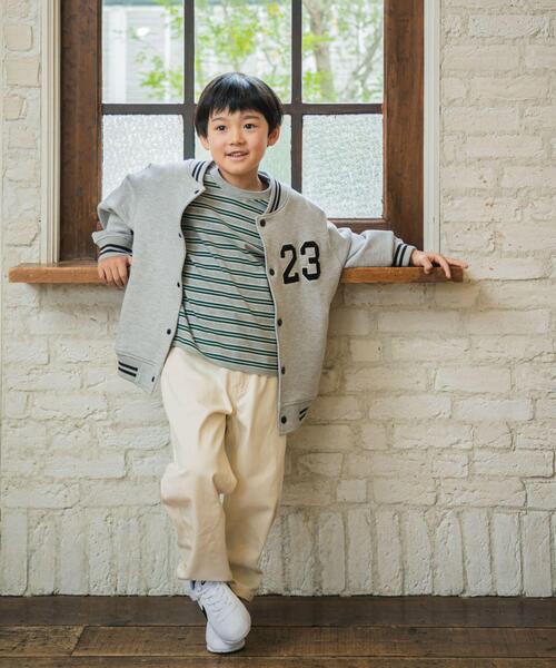 URBAN RESEARCH DOORS（アーバンリサーチドアーズ）の「『150サイズあり』マルチボーダープルオーバー(KIDS)（Tシャツ/カットソー・キッズ・グレー系その他/ネイビー・105/135/120/150）」の7枚目の写真