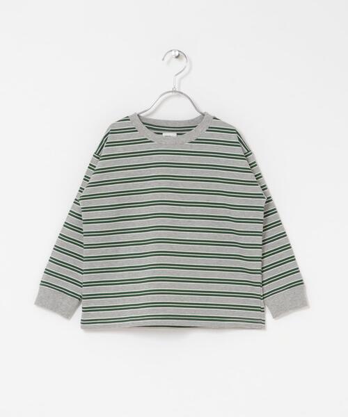 URBAN RESEARCH DOORS（アーバンリサーチドアーズ）の「『150サイズあり』マルチボーダープルオーバー(KIDS)（Tシャツ/カットソー・キッズ・グレー系その他/ネイビー・105/135/120/150）」の8枚目の写真