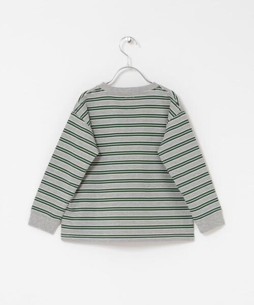 URBAN RESEARCH DOORS（アーバンリサーチドアーズ）の「『150サイズあり』マルチボーダープルオーバー(KIDS)（Tシャツ/カットソー・キッズ・グレー系その他/ネイビー・105/135/120/150）」の11枚目の写真