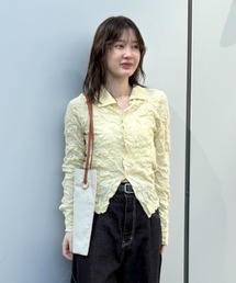 MIESROHE（ミースロエ）の「【洗える】ワッシャーニットシャツ（ニット/セーター）」