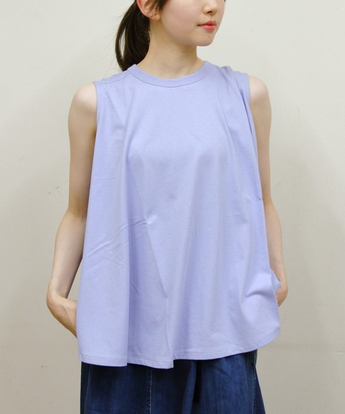 ORCIVAL(オーシバル)の「ORCIVAL/オーシバル スリーブレスブラウス SLEEVELESS BLOUSE OR-C0533 OEJ(シャツ/ブラウス・レディース・ブラック/ホワイト/サックスブルー・1)」の3枚目の写真
