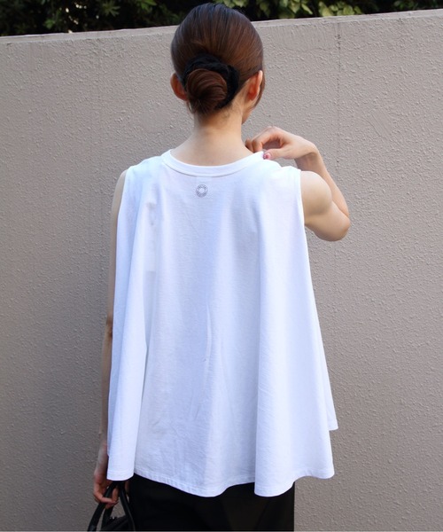 ORCIVAL(オーシバル)の「ORCIVAL/オーシバル スリーブレスブラウス SLEEVELESS BLOUSE OR-C0533 OEJ(シャツ/ブラウス・レディース・ブラック/ホワイト/サックスブルー・1)」の8枚目の写真