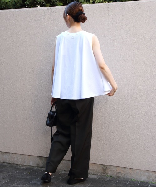ORCIVAL(オーシバル)の「ORCIVAL/オーシバル スリーブレスブラウス SLEEVELESS BLOUSE OR-C0533 OEJ(シャツ/ブラウス・レディース・ブラック/ホワイト/サックスブルー・1)」の11枚目の写真