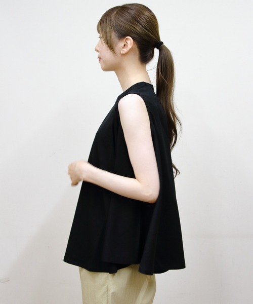 ORCIVAL(オーシバル)の「ORCIVAL/オーシバル スリーブレスブラウス SLEEVELESS BLOUSE OR-C0533 OEJ(シャツ/ブラウス・レディース・ブラック/ホワイト/サックスブルー・1)」の16枚目の写真