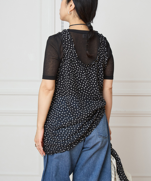 IENA LA BOUCLE（イエナラブークル）の「IENA LA BOUCLE シアードットタンクブラウス（シャツ/ブラウス・レディース・ブラック系その他・FREE）」の17枚目の写真