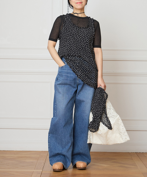 IENA LA BOUCLE（イエナラブークル）の「IENA LA BOUCLE シアードットタンクブラウス（シャツ/ブラウス・レディース・ブラック系その他・FREE）」の18枚目の写真