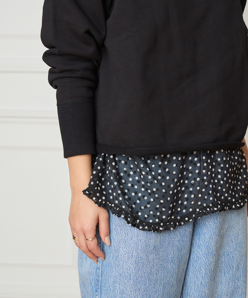 IENA LA BOUCLE（イエナラブークル）の「IENA LA BOUCLE シアードットタンクブラウス（シャツ/ブラウス・レディース・ブラック系その他・FREE）」の4枚目の写真