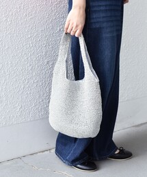 SHIPS Colors（シップス カラーズ）の「SHIPS Colors:メタリック コード トートバッグ◆（かごバッグ）」