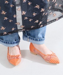 ギンガム チェック シアー パンプス /62105