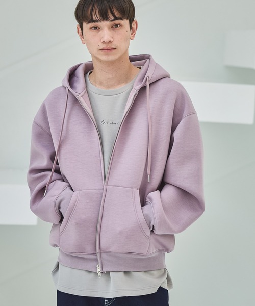 LAKOLE（ラコレ）の「ダンボールZIPパーカー / 645802（パーカー・メンズ・ブルー/ブラック/ピンク・MEDIUM/LARGE）」の3枚目の写真