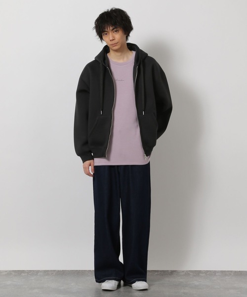 LAKOLE（ラコレ）の「ダンボールZIPパーカー / 645802（パーカー・メンズ・ブルー/ブラック/ピンク・MEDIUM/LARGE）」の4枚目の写真