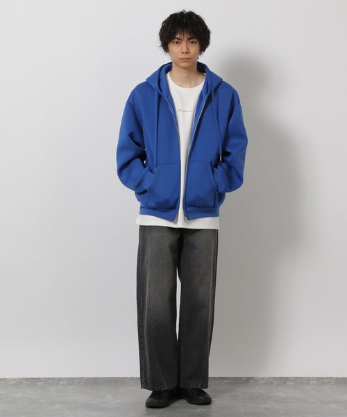 LAKOLE（ラコレ）の「ダンボールZIPパーカー / 645802（パーカー・メンズ・ブルー/ブラック/ピンク・MEDIUM/LARGE）」の6枚目の写真