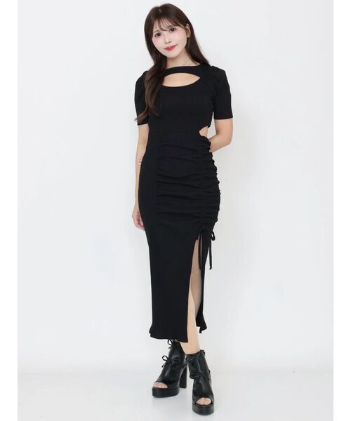 EATME（イートミー）の「デコルテリブワンピース（ワンピース・レディース・その他1/ピンク/グレー/ブラック・FREE）」の17枚目の写真