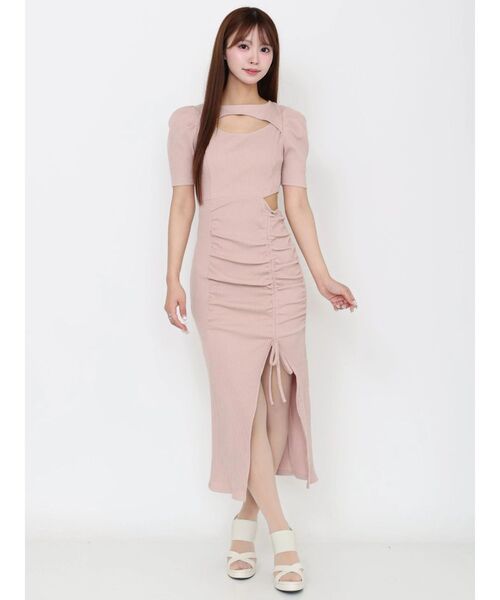 EATME（イートミー）の「デコルテリブワンピース（ワンピース・レディース・その他1/ピンク/グレー/ブラック・FREE）」の18枚目の写真