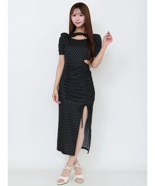 EATME（イートミー）の「デコルテリブワンピース（ワンピース・レディース・その他1/ピンク/グレー/ブラック・FREE）」の19枚目の写真