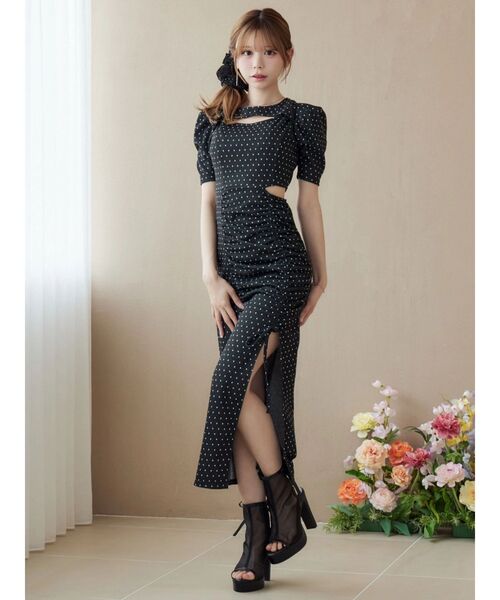 EATME（イートミー）の「デコルテリブワンピース（ワンピース・レディース・その他1/ピンク/グレー/ブラック・FREE）」の11枚目の写真