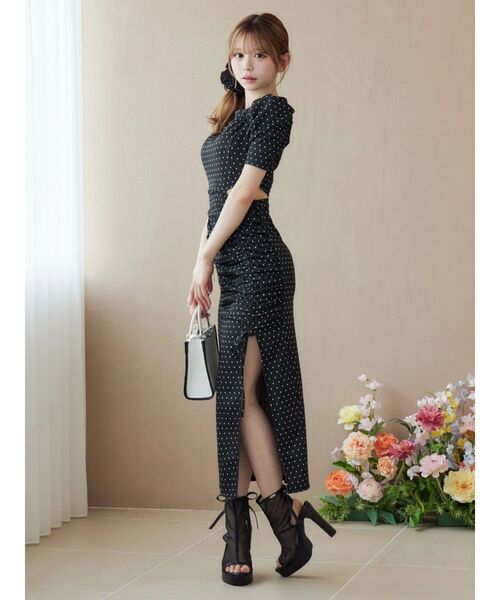 EATME（イートミー）の「デコルテリブワンピース（ワンピース・レディース・その他1/ピンク/グレー/ブラック・FREE）」の10枚目の写真