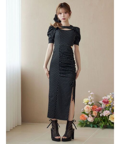 EATME（イートミー）の「デコルテリブワンピース（ワンピース・レディース・その他1/ピンク/グレー/ブラック・FREE）」の12枚目の写真