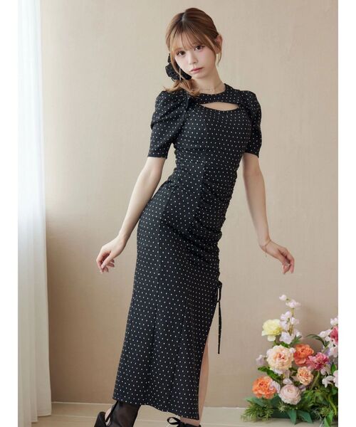 EATME（イートミー）の「デコルテリブワンピース（ワンピース・レディース・その他1/ピンク/グレー/ブラック・FREE）」の15枚目の写真