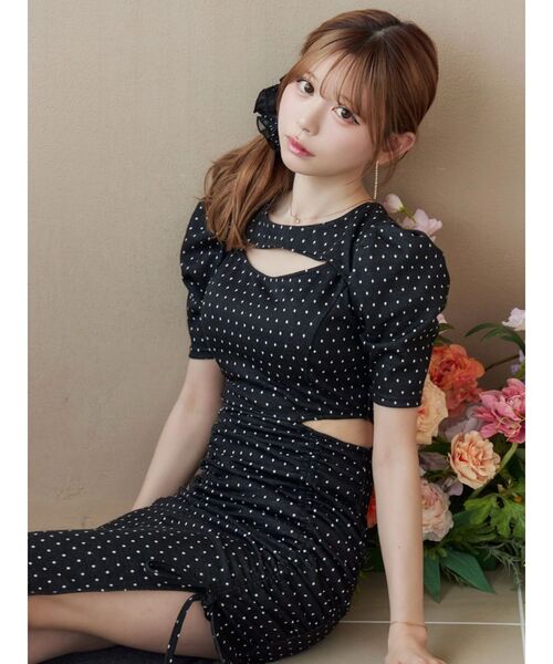 EATME（イートミー）の「デコルテリブワンピース（ワンピース・レディース・その他1/ピンク/グレー/ブラック・FREE）」の16枚目の写真