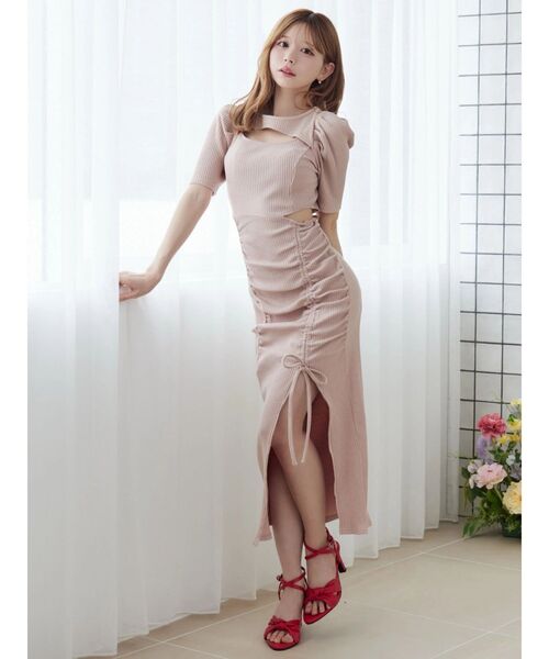 EATME（イートミー）の「デコルテリブワンピース（ワンピース・レディース・その他1/ピンク/グレー/ブラック・FREE）」の22枚目の写真