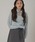 MUHET�i�~���G�[�^�j�́ucollared button spring knit top / �݃{�^���j�b�g�i�j�b�g/�Z�[�^�[�j�v�b���C�g�u���[