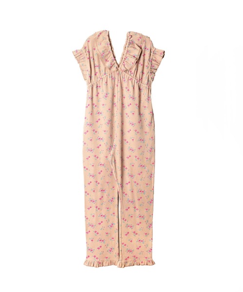 HOLIDAY(ホリデイ)の「SUPER RIB ALL-IN-ONE (FLOWER) スーパーリブオールインワン (フラワー)(つなぎ/オールインワン・レディース・ベージュ・ONE SIZE)」の1枚目の写真