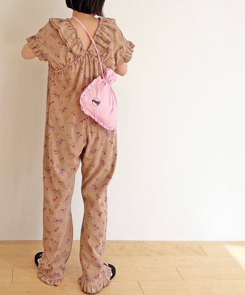 HOLIDAY(ホリデイ)の「SUPER RIB ALL-IN-ONE (FLOWER) スーパーリブオールインワン (フラワー)(つなぎ/オールインワン・レディース・ベージュ・ONE SIZE)」の8枚目の写真