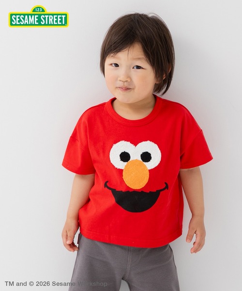 SESAME STREET(セサミストリート)の「〈セサミストリート〉半袖Tシャツ(Tシャツ/カットソー・キッズ・ブルー/レッド・90cm/100cm/110cm/120cm/130cm/140cm)」の2枚目の写真