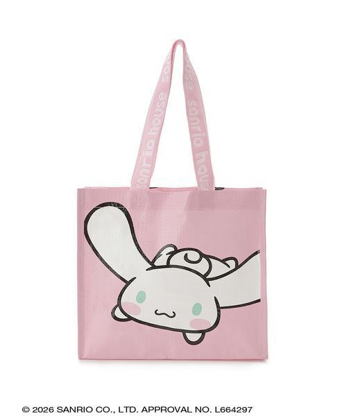 sanrio house（サンリオハウス）の「sanrio house ショッピングバッグS（エコバッグ/サブバッグ・レディース・ピンク/ライトブルー・F）」の4枚目の写真