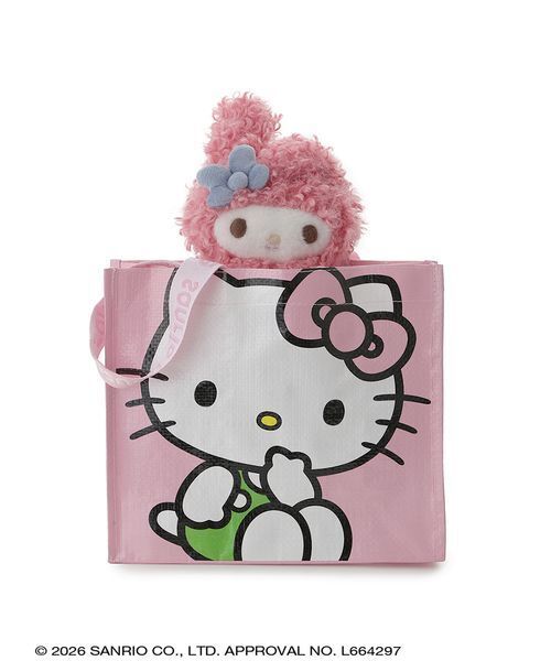 sanrio house（サンリオハウス）の「sanrio house ショッピングバッグS（エコバッグ/サブバッグ・レディース・ピンク/ライトブルー・F）」の9枚目の写真