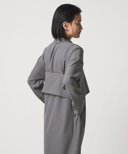 A DAY IN THE LIFE UNITED ARROWS(アデイインザライフユナイテッドアローズ)の「キャミレイヤード シャツワンピース ‐セットアイテム‐<A DAY IN THE LIFE>(ワンピース・レディース・ネイビー/グレー系/ナチュラル・FREE)」の21枚目の写真