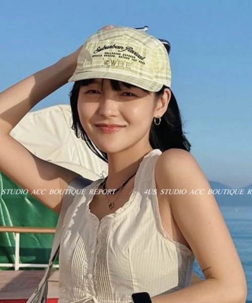 Vipoa（ヴィポア）の「ベースボールロゴキャップ（キャップ・レディース・チェック/レッド/ブラック・ONE SIZE）」の22枚目の写真