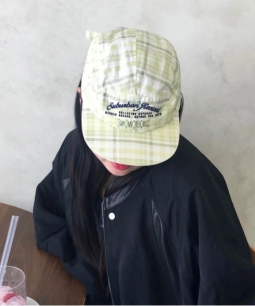 Vipoa（ヴィポア）の「ベースボールロゴキャップ（キャップ・レディース・チェック/レッド/ブラック・ONE SIZE）」の4枚目の写真