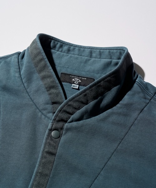 STONEMASTER(ストーンマスター )の「PIGMENT COTTON SWEAT CARDIGAN|ピグメントコットンスウェットカーディガン(カーディガン/ボレロ・メンズ・ベージュ系その他/ブルー系その他・XL/M/S/L)」の4枚目の写真