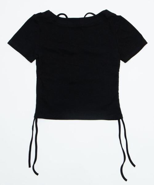 dispark（ディスパーク）の「DISPARK/【26年春夏新作】ヘンリーネックロゴ刺繍T（Tシャツ/カットソー・レディース・ホワイト/ブラック・FREE）」の13枚目の写真