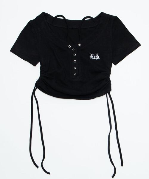 dispark（ディスパーク）の「DISPARK/【26年春夏新作】ヘンリーネックロゴ刺繍T（Tシャツ/カットソー・レディース・ホワイト/ブラック・FREE）」の21枚目の写真