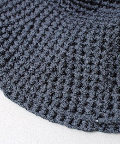 halo commodity(ハロ コモディティー)の「【halo Commodity/ハロ コモディティー】Dry Knit Hat(ハット・メンズ・オフホワイト/チャコールグレー/ブラック・FREE)」の4枚目の写真